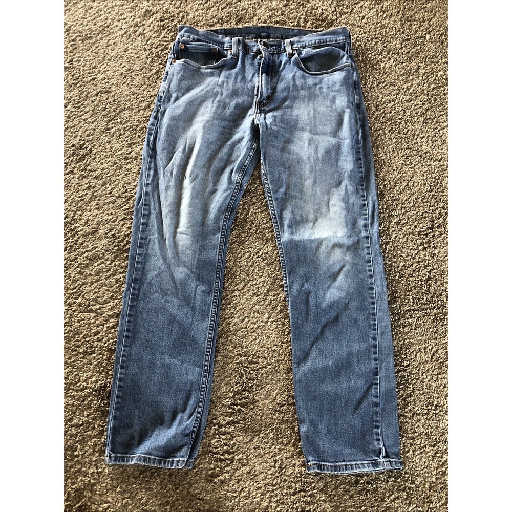 Levis 559 Jeans Men's 34x32 Blue Light Wash Relaxed Straight Leg Stretch Denim